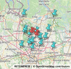 Mappa Via Goito, 20841 Carate Brianza MB, Italia (10.78176)