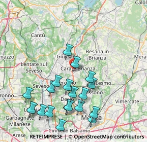 Mappa Via Goito, 20841 Carate Brianza MB, Italia (8.801)