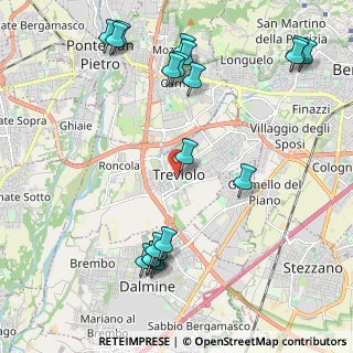 Mappa Piazza della Libertà, 24048 Treviolo BG, Italia (2.573)