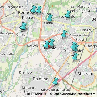 Mappa Piazza della Libertà, 24048 Treviolo BG, Italia (2.24462)