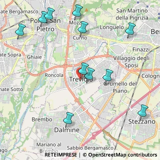 Mappa Piazza della Libertà, 24048 Treviolo BG, Italia (2.56182)