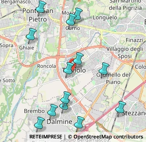 Mappa Piazza della Libertà, 24048 Treviolo BG, Italia (2.36231)