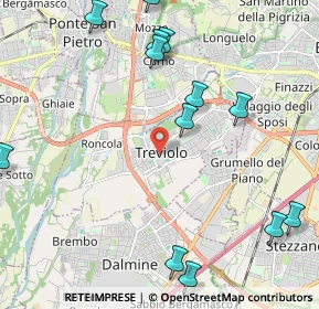 Mappa Piazza della Libertà, 24048 Treviolo BG, Italia (2.66077)