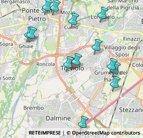 Mappa Piazza della Libertà, 24048 Treviolo BG, Italia (2.24462)