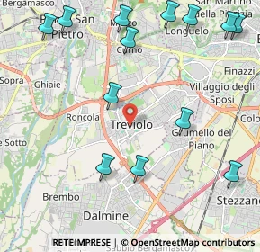 Mappa Piazza della Libertà, 24048 Treviolo BG, Italia (2.70692)