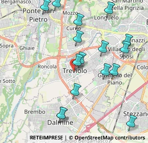 Mappa Piazza della Libertà, 24048 Treviolo BG, Italia (2.23563)