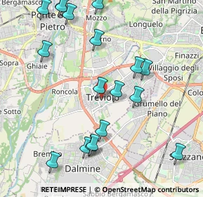 Mappa Piazza della Libertà, 24048 Treviolo BG, Italia (2.34944)