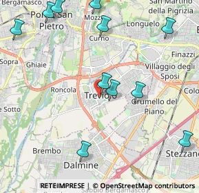 Mappa Piazza della Libertà, 24048 Treviolo BG, Italia (2.56182)
