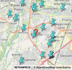 Mappa Piazza della Libertà, 24048 Treviolo BG, Italia (2.4675)