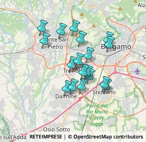 Mappa Piazza della Libertà, 24048 Treviolo BG, Italia (2.805)