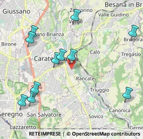 Mappa Via Schweitzer, 20841 Carate Brianza MB, Italia (2.34273)