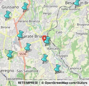 Mappa Via Schweitzer, 20841 Carate Brianza MB, Italia (2.97)