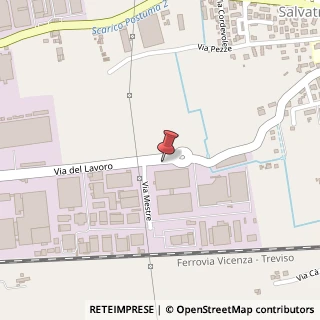 Mappa Via del Lavoro, 28, 31033 Castelfranco Veneto, Treviso (Veneto)