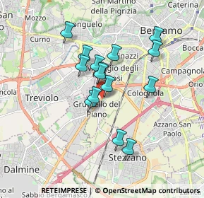 Mappa Via Donato Peliciolo, 24127 Bergamo BG, Italia (1.40467)