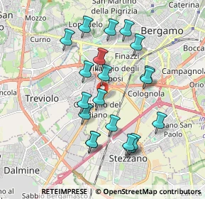 Mappa Via Donato Peliciolo, 24127 Bergamo BG, Italia (1.7395)