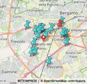 Mappa Via Donato Peliciolo, 24127 Bergamo BG, Italia (1.3295)