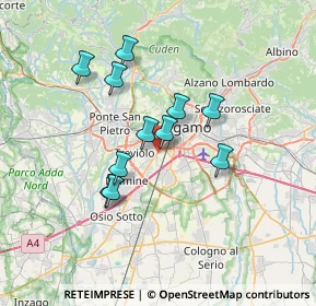 Mappa Via Donato Peliciolo, 24127 Bergamo BG, Italia (5.71182)