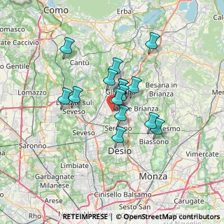 Mappa Via Bolzano, 20833 Giussano MB, Italia (4.94867)