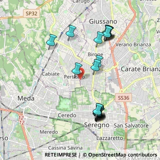 Mappa Via Bolzano, 20833 Giussano MB, Italia (2.087)