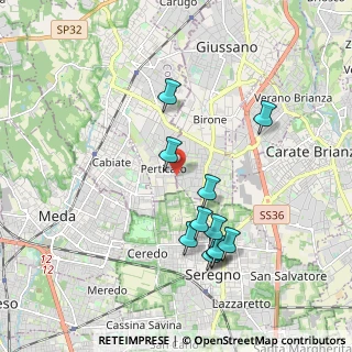 Mappa Via Bolzano, 20833 Giussano MB, Italia (1.85455)