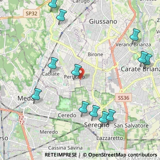 Mappa Via Bolzano, 20833 Giussano MB, Italia (2.65167)