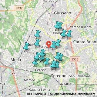 Mappa Via Bolzano, 20833 Giussano MB, Italia (1.532)