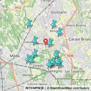 Mappa Via Bolzano, 20833 Giussano MB, Italia (1.86786)