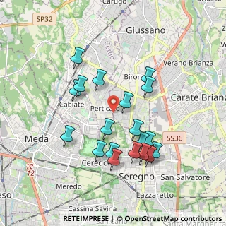 Mappa Via Bolzano, 20833 Giussano MB, Italia (1.74947)