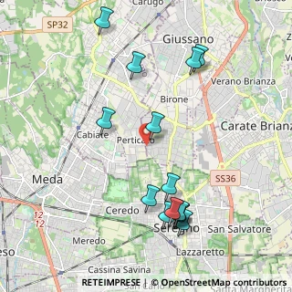 Mappa Via Bolzano, 20833 Giussano MB, Italia (2.22857)