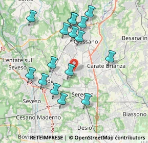 Mappa Via Bolzano, 20833 Giussano MB, Italia (3.90625)