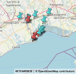 Mappa Arco della Vela, 33054 Lignano Sabbiadoro UD, Italia (9.6625)