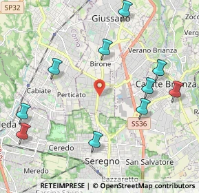 Mappa Via Martiri di Belfiore, 20833 Giussano MB, Italia (2.59818)