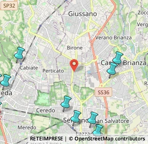 Mappa Via Martiri di Belfiore, 20833 Giussano MB, Italia (3.31182)