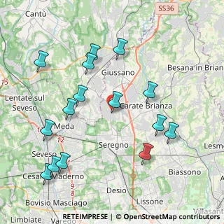 Mappa Via Martiri di Belfiore, 20833 Giussano MB, Italia (4.44867)