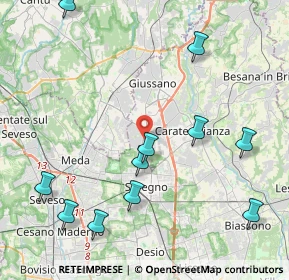 Mappa Via Martiri di Belfiore, 20833 Giussano MB, Italia (4.93091)