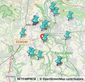 Mappa Via Sala Monsignore Benvenuto, 23878 Verderio Superiore LC, Italia (3.77688)