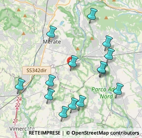 Mappa Via Sala Monsignore Benvenuto, 23878 Verderio Superiore LC, Italia (4.25214)