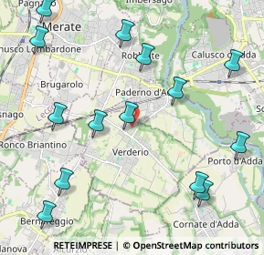 Mappa Via Sala Monsignore Benvenuto, 23878 Verderio Superiore LC, Italia (2.56286)