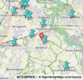 Mappa Via Sala Monsignore Benvenuto, 23878 Verderio Superiore LC, Italia (2.58417)