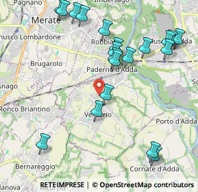 Mappa Via Sala Monsignore Benvenuto, 23878 Verderio Superiore LC, Italia (2.3605)