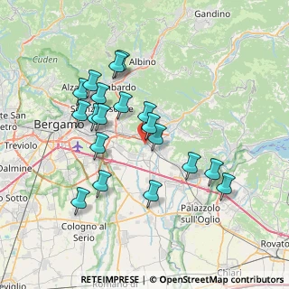 Mappa 24060 Montello BG, Italia (6.89895)