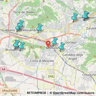 Mappa 24060 Montello BG, Italia (2.62455)