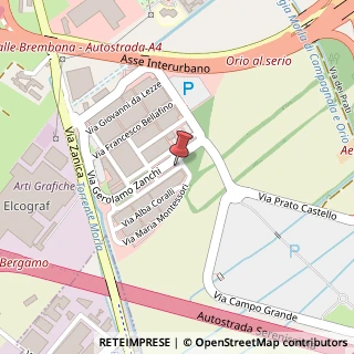 Mappa Via Antonia Ponti, 42, 24126 Bergamo, Bergamo (Lombardia)