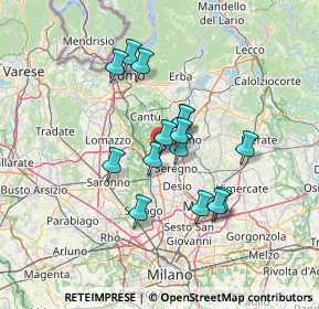 Mappa Via Valtellina, 20036 Meda MB, Italia (10.71133)