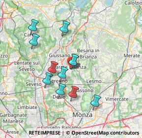 Mappa Via Andrea Doria, 20841 Carate Brianza MB, Italia (6.23545)