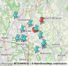 Mappa Via Andrea Doria, 20841 Carate Brianza MB, Italia (3.20083)