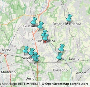 Mappa Via Andrea Doria, 20841 Carate Brianza MB, Italia (3.12909)