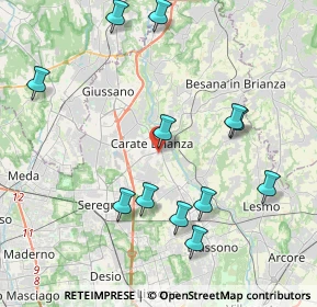 Mappa Via Andrea Doria, 20841 Carate Brianza MB, Italia (4.35083)