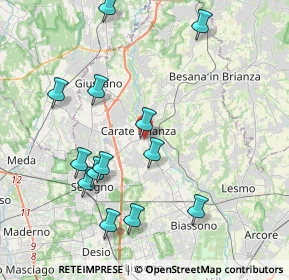 Mappa Via Andrea Doria, 20841 Carate Brianza MB, Italia (4.23308)