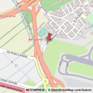 Mappa Via Aeroporto, 1, 24050 Orio al Serio, Bergamo (Lombardia)